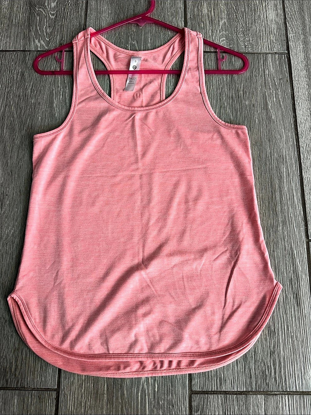 lululemon Love Tank Top Pink Racerback Tank Size 6